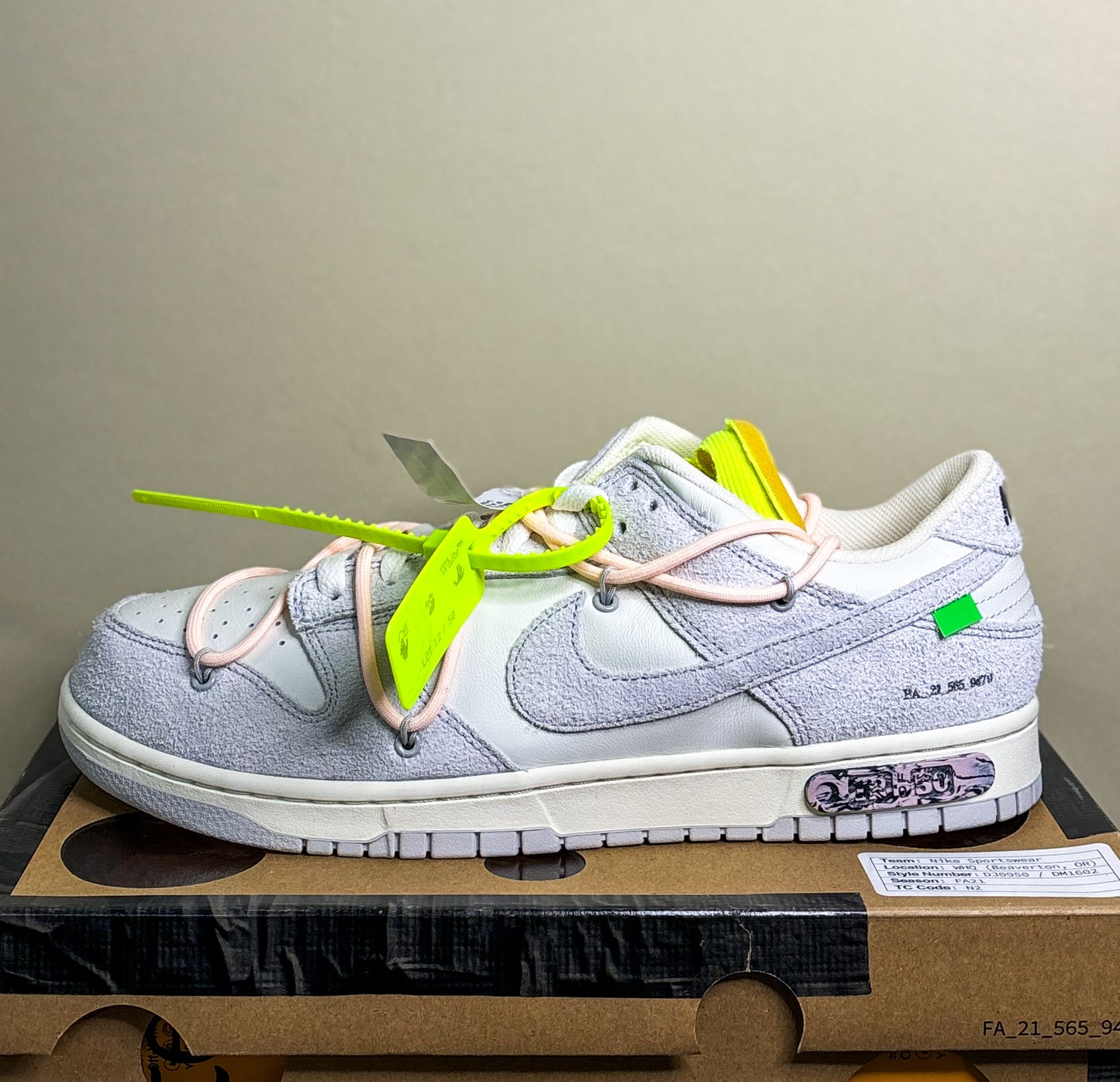 Nike Dunk Low "Off-White Lot 12"