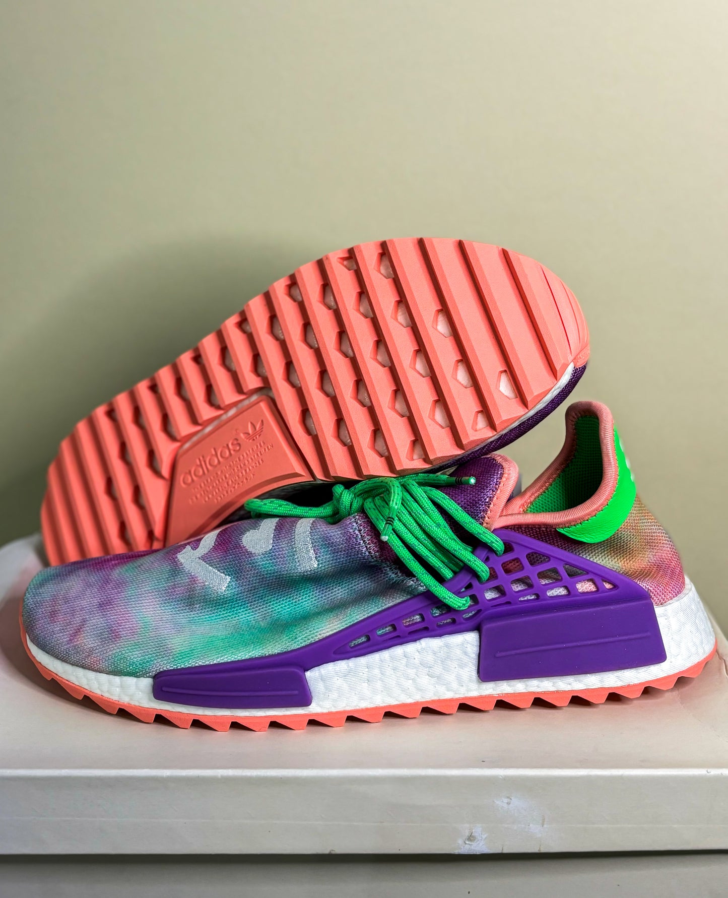 Adidas Human Race NMD "Pharrell Hoil Festival (Chalk Coral)