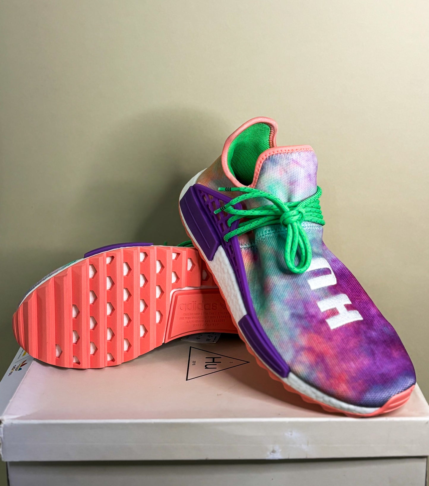 Adidas Human Race NMD "Pharrell Hoil Festival (Chalk Coral)