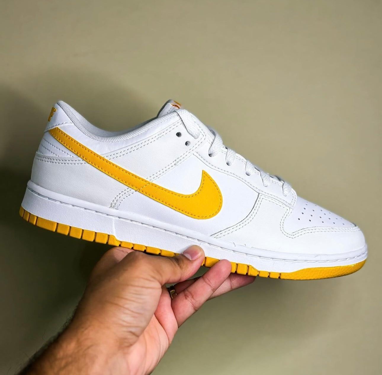 Nike Dunk Low "White University Gold"